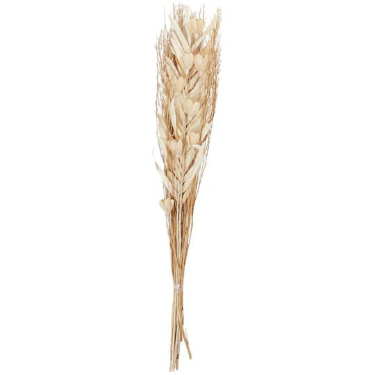 39" Cream Dried Plant Floral Bouquet Palm Leaf Natural Foliage